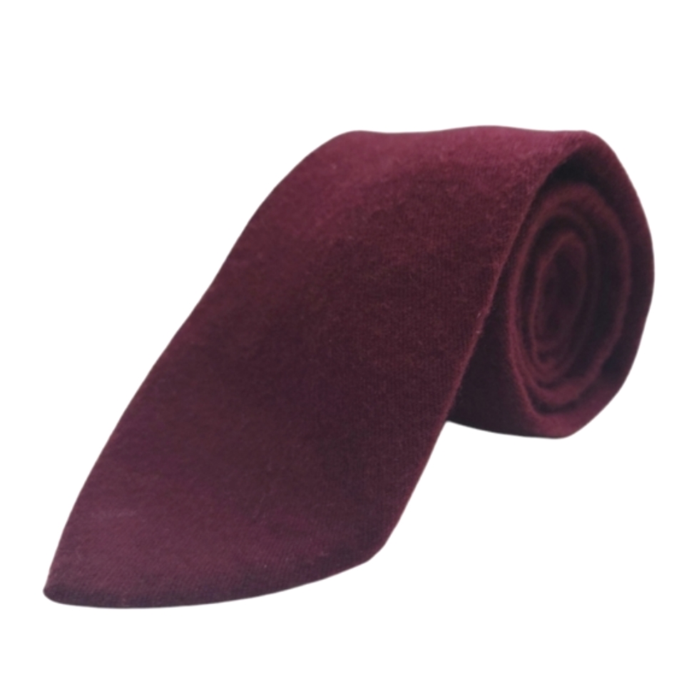 Tie Rack Cashmere Silk Blend Burgundy Made In Italy Tie
